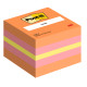 Blocco foglietti Minicubo - 2051-P - 51 x 51 mm - 72 gr - colori assortiti - 400 fogli - Post-it