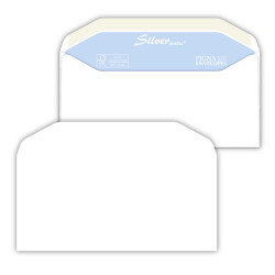 Busta Silver Matic FSC  - senza finestra - gommata - 11 x 23 cm - 80 gr - bianco - Pigna - conf. 500 pezzi