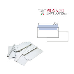 Busta SILVER90 STRIP FSC  - bianca - internografata - senza finestra - 110 x 230 mm - 90 gr - Pigna - conf. 25 pezzi