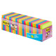 Blocco foglietti Post-it Super Sticky - 654-SS-VP24COL - 76 x 76 mm - colori assortiti - 90 fogli - Post-it - conf. 24 blocchi