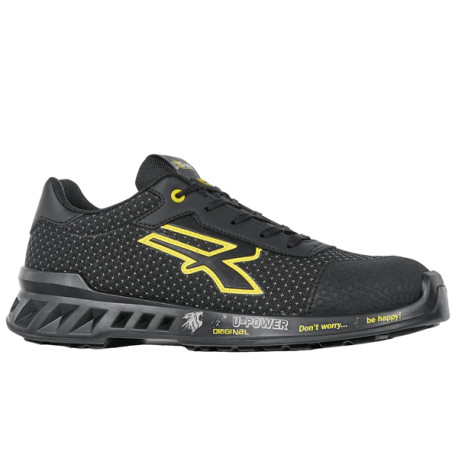 Calzatura di sicurezza Matt - S3 SRC CI ESD RedLeve - numero 36 - nero/giallo - U-Power