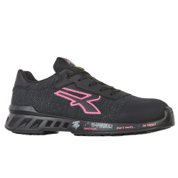 Calzatura di sicurezza Michelle - S1P SRC ESD RedLeve - numero 35 - nero/rosa - U-Power