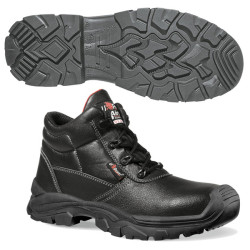 Calzatura di sicurezza Texas UK S3 SRC Rockroll - pelle grana mina idrorepellente - numero 35 - nero - U-Power