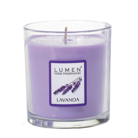 Candela in bicchiere - lavanda - Lumen