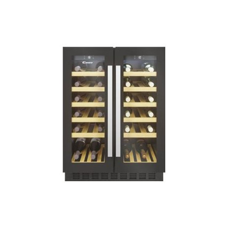 Candy DiVino CCVB 60D/1 - Frigo per vini - nicchia - larghezza: 60 cm - profondità 57.2 cm - altezza: 81.8 cm - 119 litri - Cla