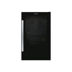 Candy DiVino CWC 150 ED/N - Frigo per vini - larghezza: 49 cm - profondità 55 cm - altezza: 84.5 cm - Classe G - vetro nero