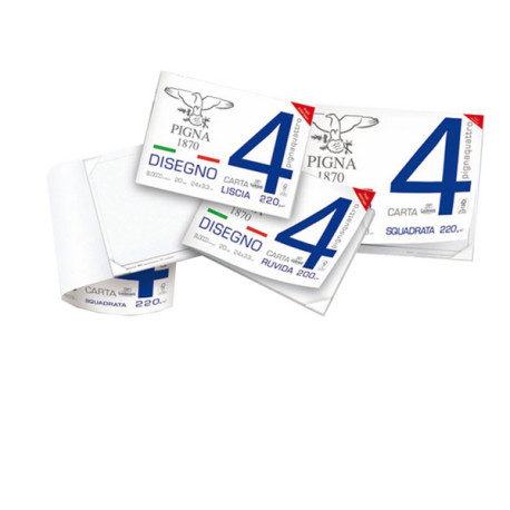 Album Pigna4 - 24 x 33 cm - 4 angoli - 20 fogli - 200 gr - liscio squadrato - Pigna