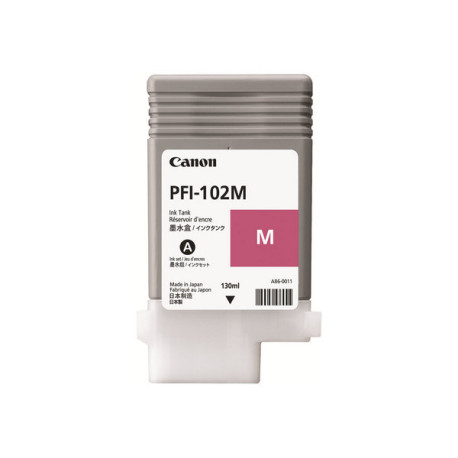 Canon LUCIA PFI-102 M - 130 ml - magenta - originale - serbatoio inchiostro - per imagePROGRAF iPF500, iPF510, IPF600, iPF605, 