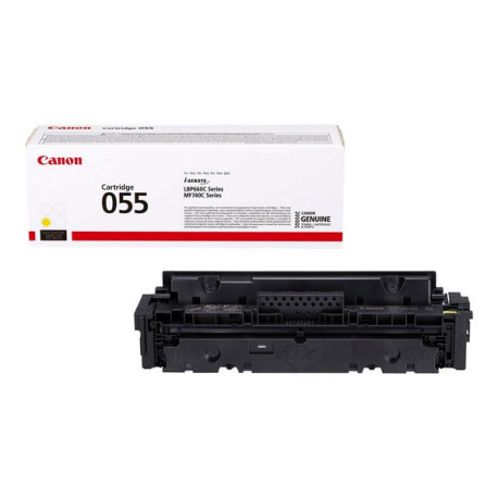 Canon 055 - Giallo - originale - cartuccia toner - per imageCLASS LBP664, MF745- i-SENSYS LBP663, LBP664, MF742, MF744, MF746- 