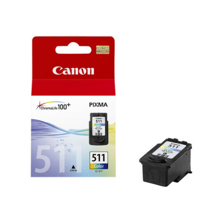 Canon CL-511 - 9 ml - colore (ciano, magenta, giallo) - originale - cartuccia d'inchiostro - per PIXMA MP230, MP237, MP252, MP2