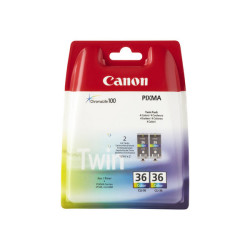 Canon CLI-36 Color Twin Pack - Confezione da 2 - 12 ml - colore (ciano, magenta, giallo) - originale - serbatoio inchiostro