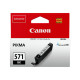 Canon CLI-571BK - 7 ml - nero - originale - serbatoio inchiostro - per PIXMA TS5051, TS5053, TS5055, TS6050, TS6051, TS6052, TS