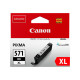 Canon CLI-571BK XL - 11 ml - Alta resa - nero - originale - serbatoio inchiostro - per PIXMA TS5051, TS5053, TS5055, TS6050, TS