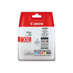 Canon CLI-581XXL C/M/Y/BK Multi Pack - Confezione da 4 - 11.7 ml - Very High Yield - nero, giallo, ciano, magenta - originale -