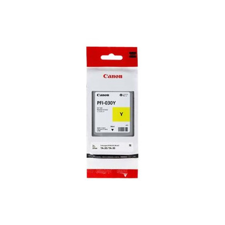 Canon PFI-030Y - 55 ml - giallo - originale - serbatoio inchiostro - per imagePROGRAF TA-20, TA-20 MFP L24ei, TA-30, TA-30 MFP 