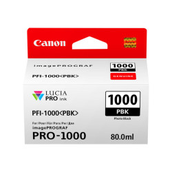 Canon PFI-1000 PBK - 80 ml - nero per foto - originale - serbatoio inchiostro - per imagePROGRAF PRO-1000