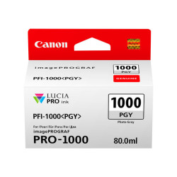 Canon PFI-1000 PGY - 80 ml - Grigio fotografico - originale - serbatoio inchiostro - per imagePROGRAF PRO-1000