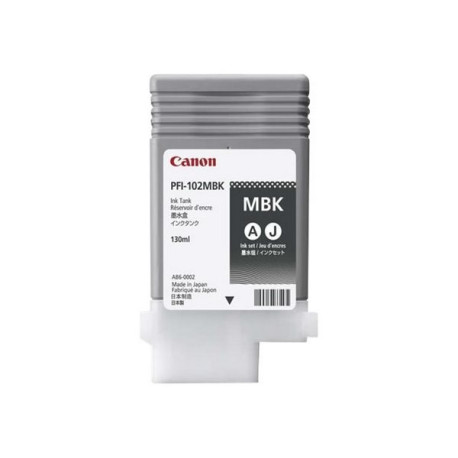 Canon PFI-102 MBK - 130 ml - nero opaco - originale - serbatoio inchiostro - per imagePROGRAF iPF510, iPF610, iPF650, iPF655, i