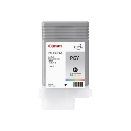 Canon PFI-103 PGY - 130 ml - Grigio fotografico - originale - serbatoio inchiostro - per imagePROGRAF iPF5100, iPF6100, iPF6200