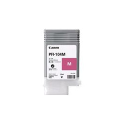 Canon PFI-104 M - 130 ml - magenta - originale - serbatoio inchiostro - per imagePROGRAF iPF650, iPF655, iPF750, iPF755, iPF760