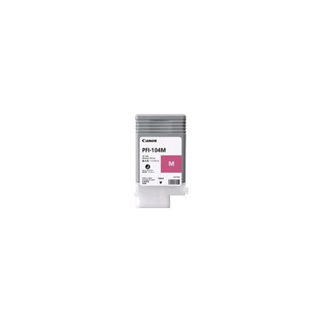 Canon PFI-104 M - 130 ml - magenta - originale - serbatoio inchiostro - per imagePROGRAF iPF650, iPF655, iPF750, iPF755, iPF760