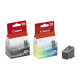 Canon PG-40 / CL-41 Multi Pack - Confezione da 2 - nero, colore (ciano, magenta, giallo) - originale - serbatoio inchiostro - p