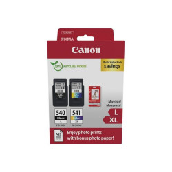 Canon PG-540L/CL-541XL Photo Value Pack - Lucido - confezione da 2 - Alta resa - nero, colore (ciano, magenta, giallo) - origin