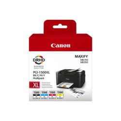 Canon PGI-1500XL C/M/Y/BK Multipack - Alta resa - nero, giallo, ciano, magenta - originale - serbatoio inchiostro - per MAXIFY 