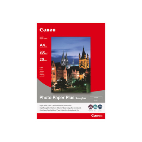 Canon Photo Paper Plus SG-201 - Semi-lucida - A3 plus (329 x 423 mm) - 260 g/m² - 20 fogli carta fotografica - per i9950- PIXMA