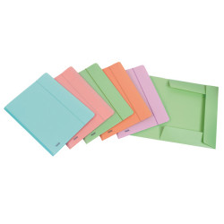 Cartella 3L con elastico Pastel  - PPL - 24x33cm - colori assortiti - Favorit