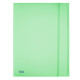 Cartella 3L con elastico Pastel - PPL - 24x33cm - smeraldo - Favorit