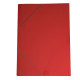 Cartella con elastico 71LD - cartoncino plast. - 70 x 100 cm - rosso - Cart. Garda