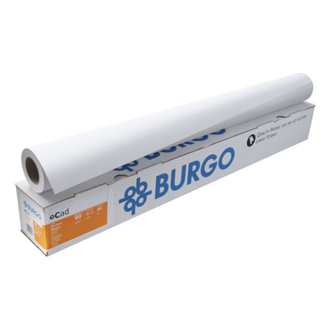 Carta Cad Eco 80 - 610 mm x 50 mt - 80 gr - opaca - bianco - Burgo