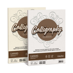 Carta Calligraphy Canvas - A4 - 200 gr - bianco 01 - Favini - conf. 50 fogli