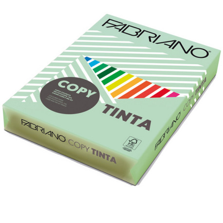 Carta Copy Tinta - A3 - 80 gr - colore tenue verde chiaro - Fabriano - conf. 250 fogli