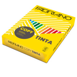 Carta Copy Tinta - A4 - 160 gr - colori forti giallo - Fabriano - conf. 250 fogli