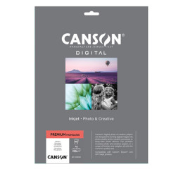 Carta Inkjet Premium - A4 - 255 gr - 20 fogli - lucida - Canson