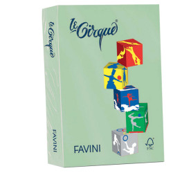 Carta Le Cirque - A4 - 160 gr - verde pastello 107 - Favini - conf. 250 fogli