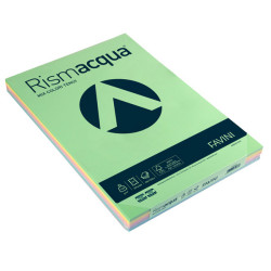 Carta Rismacqua - A3 - 140 gr - mix 5 colori - Favini - conf. 200 fogli