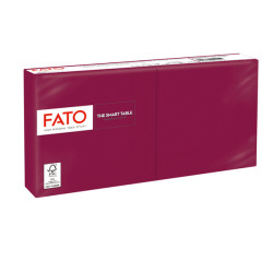 Tovagliolo - carta - 24 x 24 cm - 2 veli - bordeaux - Fato - conf. 100 pezzi