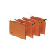 Cartella sospesa Signaletic - cassetto - interasse 33 cm - fondo V - 33x25 cm - arancio - Rexel