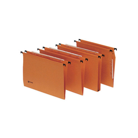 Cartella sospesa Signaletic - cassetto - interasse 33 cm - fondo V - 33x25 cm - arancio - Rexel