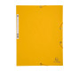 Cartellina con elastico - cartoncino lustrE' - 3 lembi - 400 gr - 24x32 cm - giallo - Exacompta