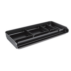 Vaschetta portacancelleria Mydesk - 26,1 x 12,5 x 2,8 cm - nero - Arda