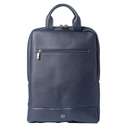 Zaino slim Gate Trended - 28 x 38 x 10 cm - ecopelle - blu - In Tempo