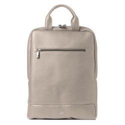 Zaino slim Gate Trended - 28 x 38 x 10 cm - ecopelle - ghiaccio - In Tempo