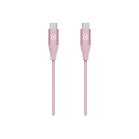 Celly - Cavo Lightning - USB-C maschio a Lightning maschio - 1.5 m - rosa - USB Power Delivery (60W) - per Apple 10.2-inch iPad