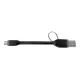 Celly - Cavo USB - Micro-USB Tipo B (M) a USB (M) - USB 2.0 - 2.4 A - 12 cm - nero