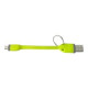 Celly - Cavo USB - Micro-USB Tipo B (M) a USB (M) - USB 2.0 - 2.4 A - 12 cm - verde