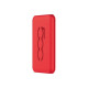 Celly 500 - Powerbank - 5000 mAh - 2.1 A - 3 connettori di uscita (2 x USB, USB-C) - rosso